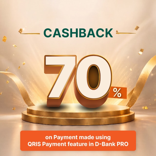 70% Cashback up to IDR 35,000 on Payments Made Using the QRIS Payment